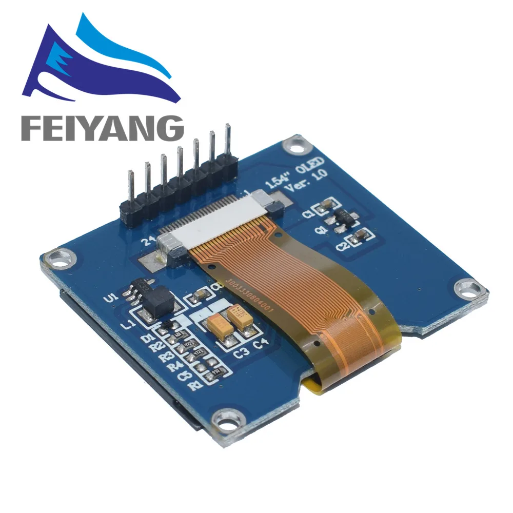 Модуль OLED-экрана SSD1309 1 54 дюйма 7 контактов белый 10 шт.