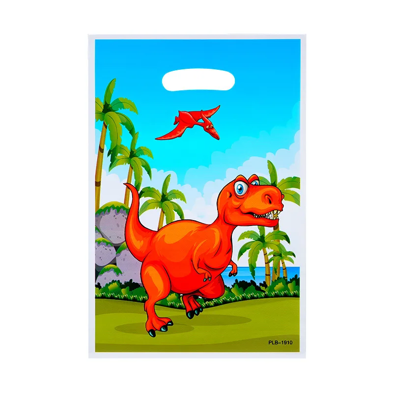Детские сувениры для мальчиков в виде милого динозавра пластиковые пакеты