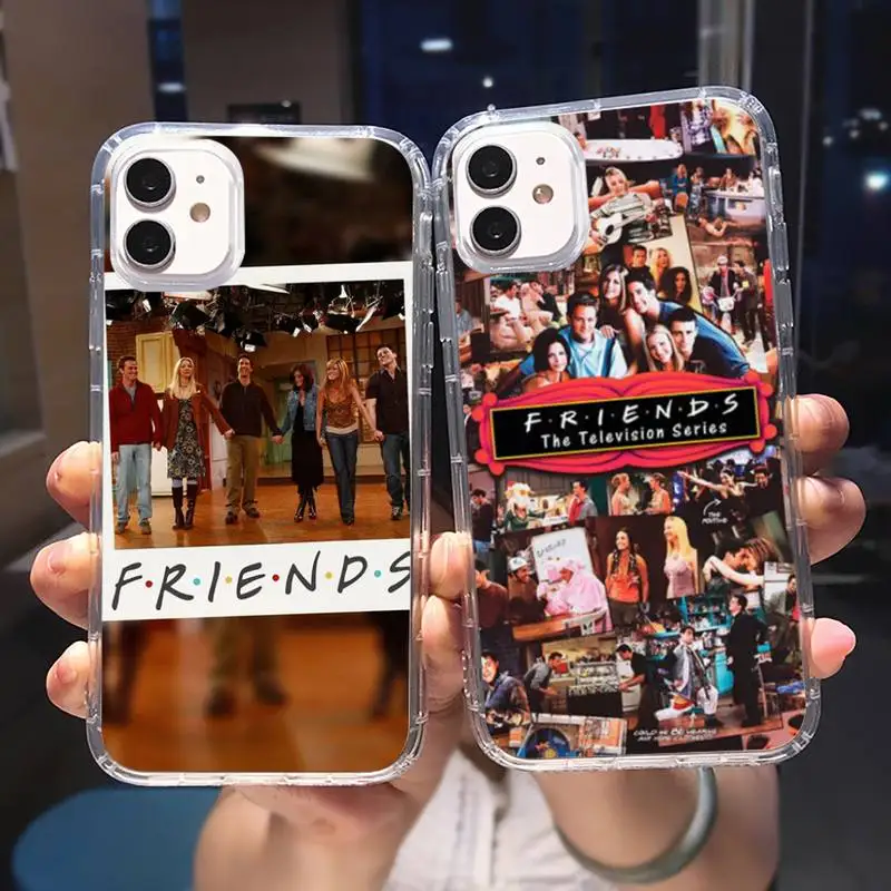 

Friends TV Show Characters Phone Case Transparent For iPhone 6 7 8 11 12 13 S Mini Pro X XS XR MAX Plus Cover Funda Shell
