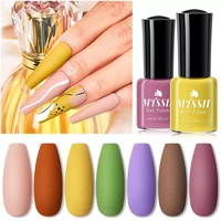 mtssii 1pc matte nail polish colorful nail art varnishes solid color nail art oily polish soak off polish diy decoration
