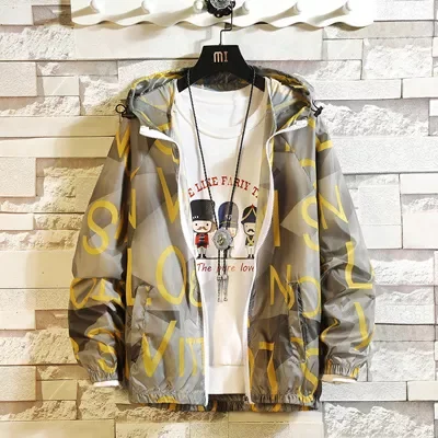 

Free shipping Summer Mens Jackets Fashion Men Sunscreen Skin Bomber Jackets Men Ultralight Windbreake Hoodies Coats Sportswear C