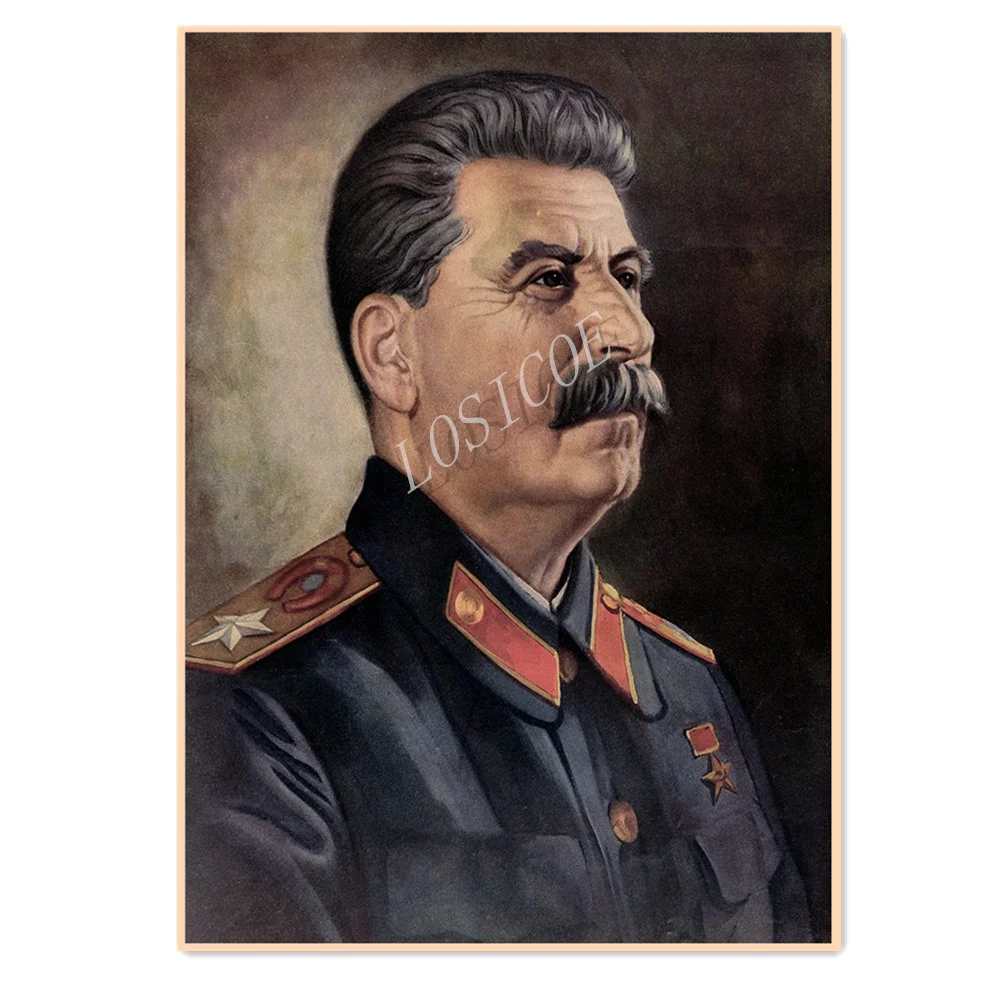 

Постер с президентом Советского Союза сталином, Настенная картина, винтажные обои СССР, СССР, крафт-бумага, плакаты и принты, рисунок