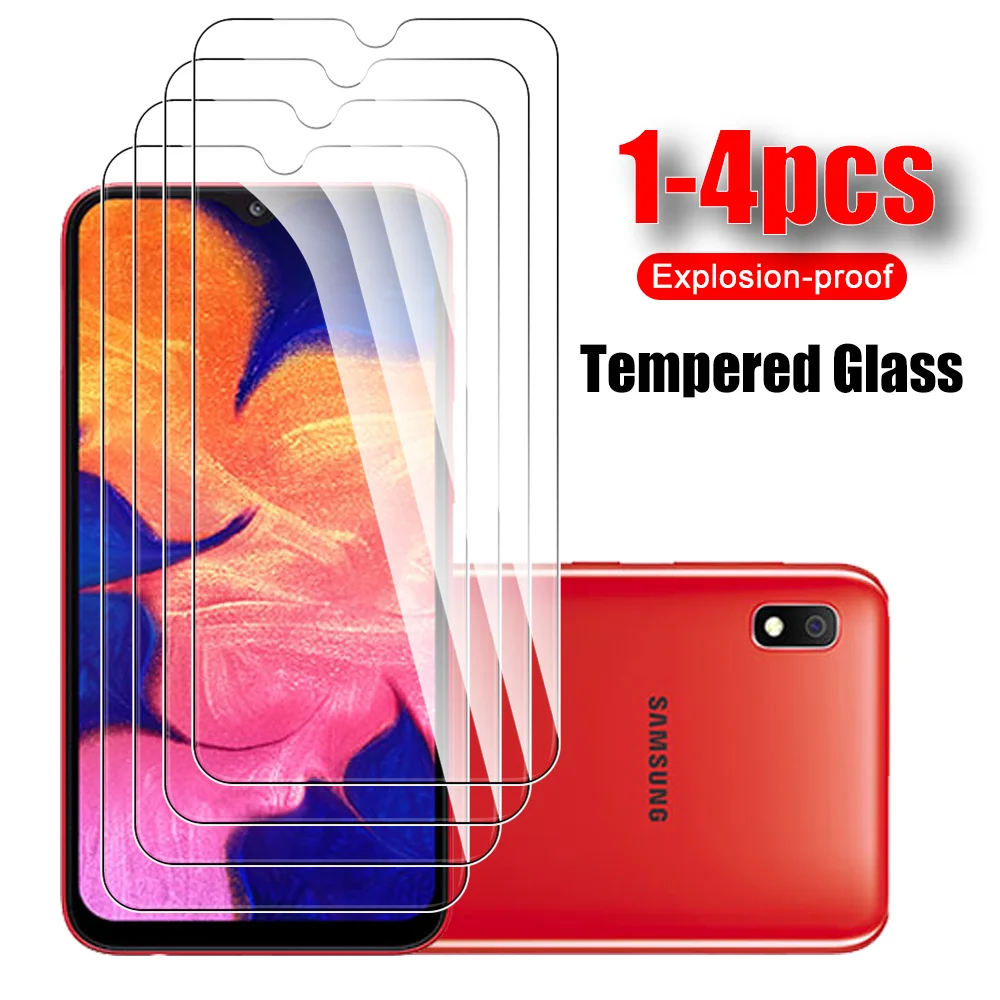 4-1 шт. закаленное стекло для Samsung Galaxy A10 защита для экрана для A10S A10e M10 полное покрытие Защитная пленка для телефона A 10 10 S 10E M