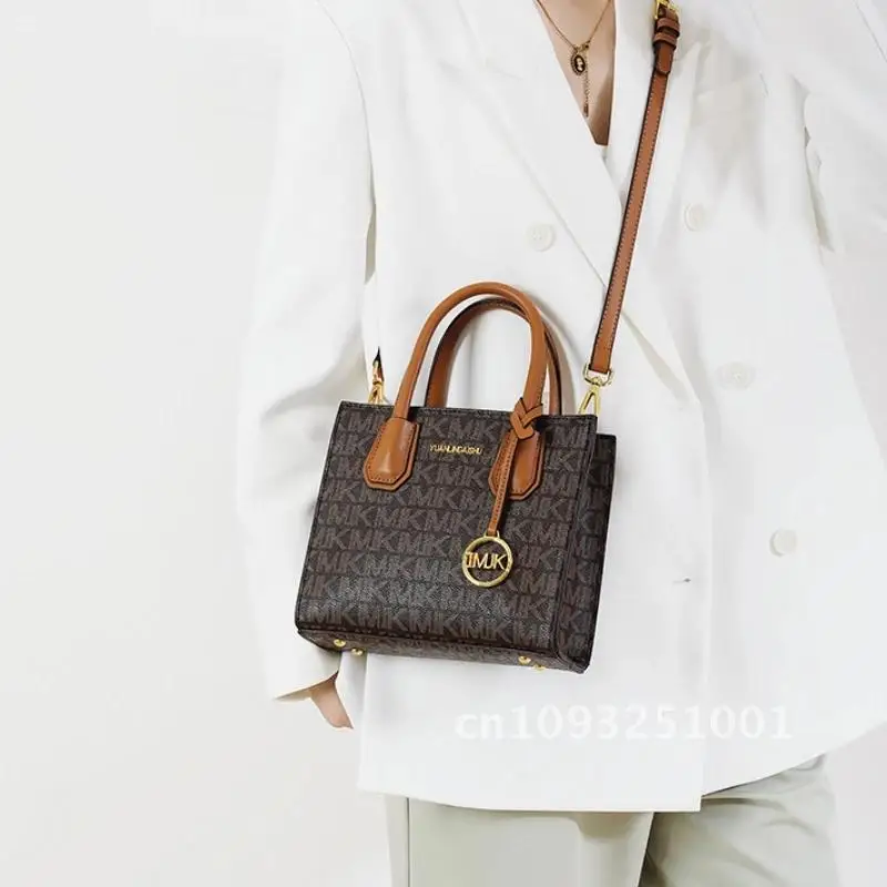 Новая модная женская большая сумка трендовая брендовая через плечо с принтом в