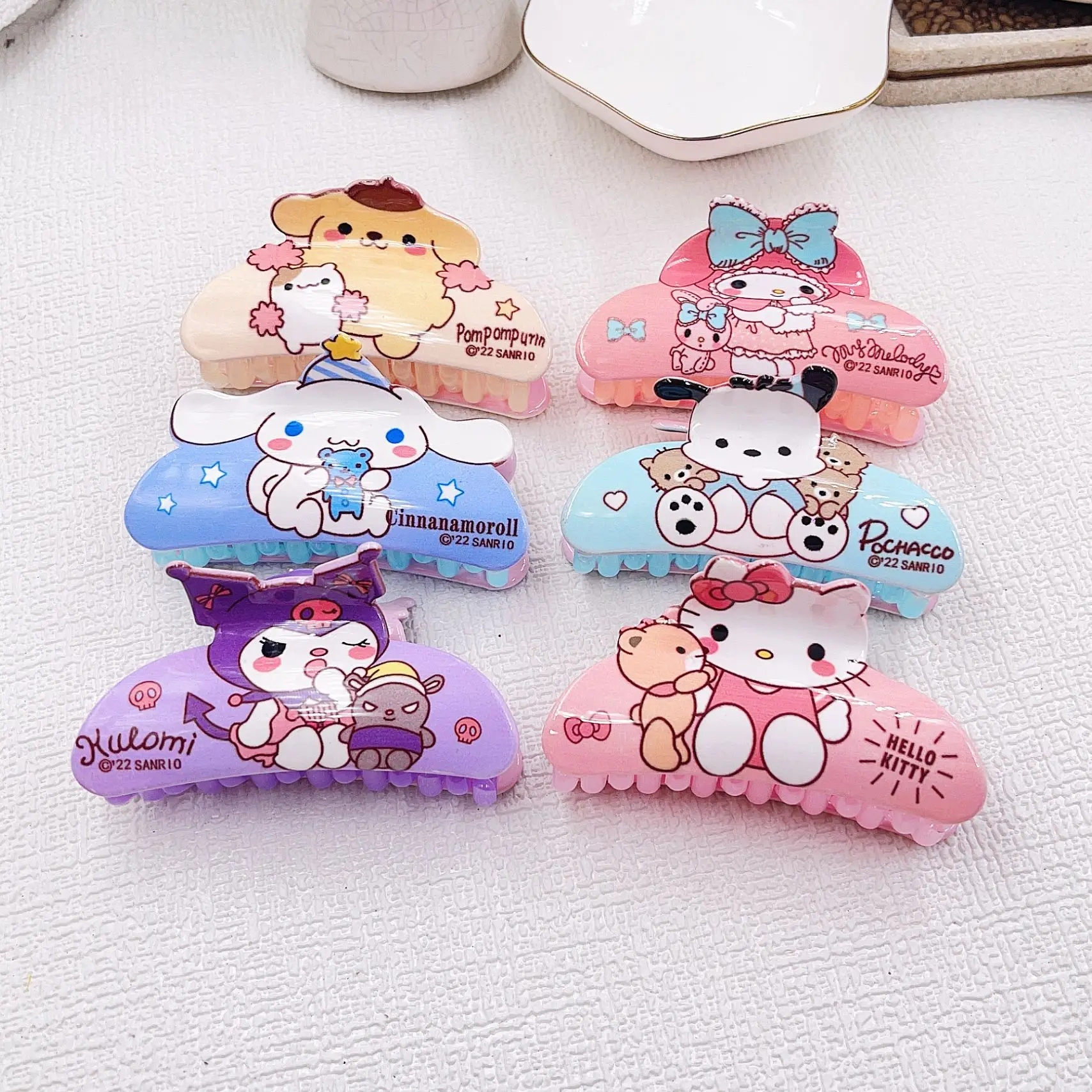 

Sanrio Hair Clip My Melody Cinnamoroll Kuromi Hello Kitty Gift Cartoon Loveliness Hair Accessories Sanrio Gift Woman Side Clip