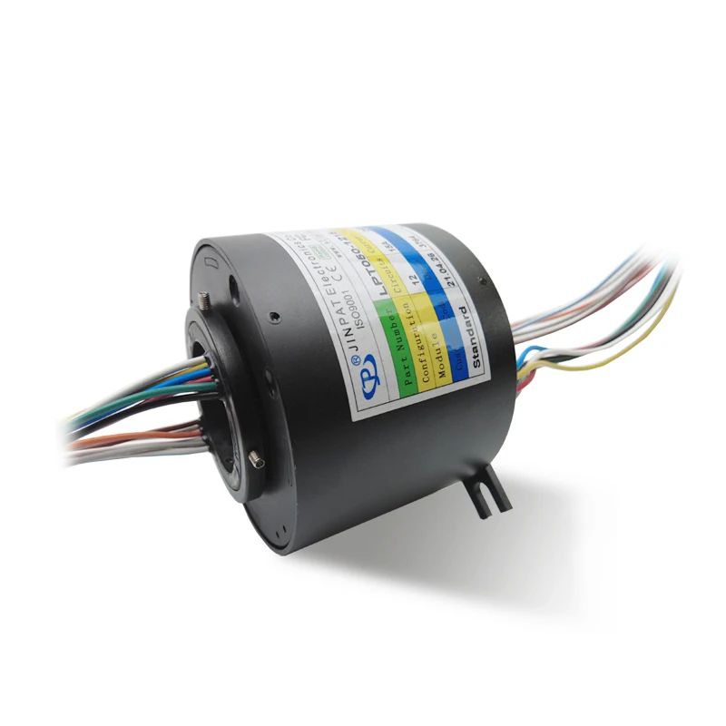 

Hollow bore slip ring 12 circuit 15A 60% RH below ,hole size 50mm,for crane