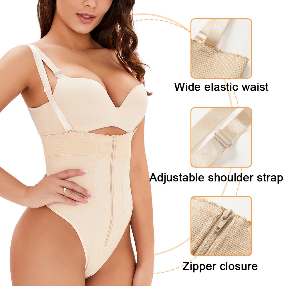 SEXYWG High Waist Thong Shaper Panties Shapewear Thong Panties Thong Tummy Control Panties Waist Trianer Thong