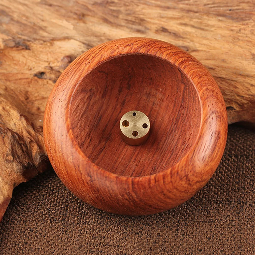 

1pc Incense Burner Fashion Unique Creative Mini Incense Burner Wood Incense Burner Four Hole Incense Seat Incense Stick Holder