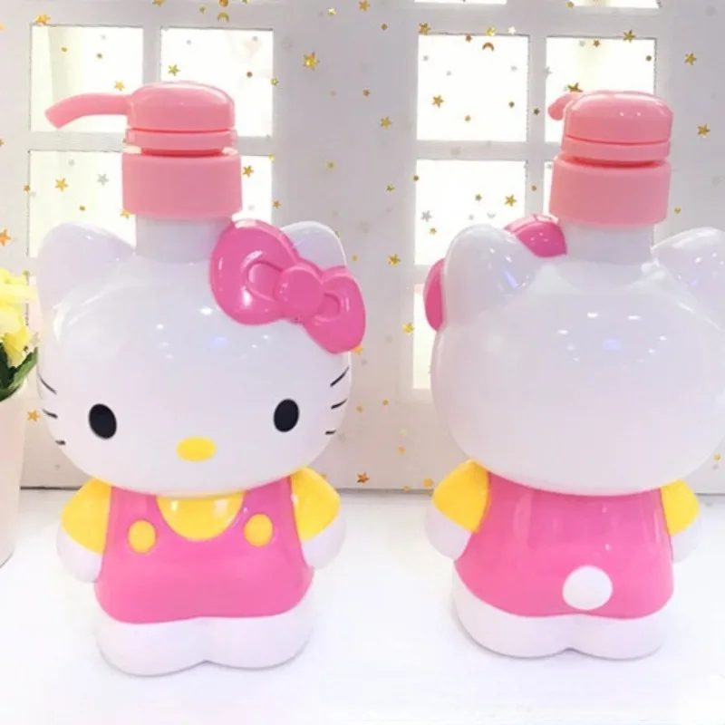 MINISO sanrio Kawaii HelloKitty бутылочка для лосьона большой емкости геля душа шампуня 480 мл