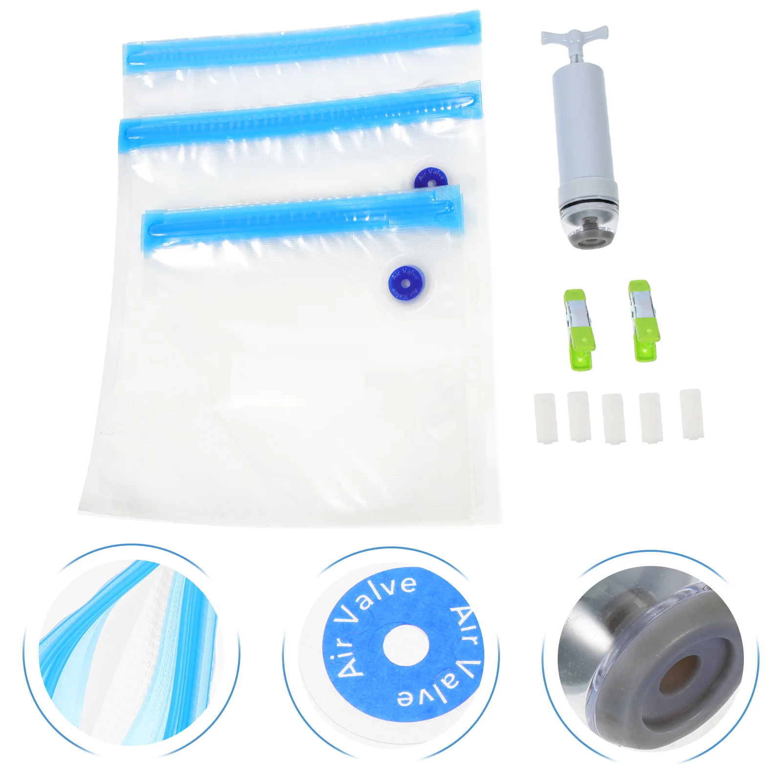 

Food Vacuumstorage Sealer Reusable Freezer Sous Vide Sealing Zipper Keeping Vegetables Meat Fruits Fresh Sealed Snacks Cooking