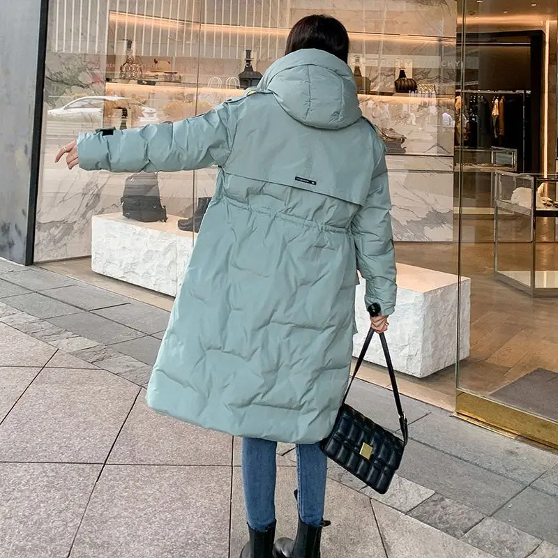 New Winter Coat for Women Coats Parkas Jackets Oversize Hooded Long Cotton Padded Jacket Super Hot Coats Korean Fashion