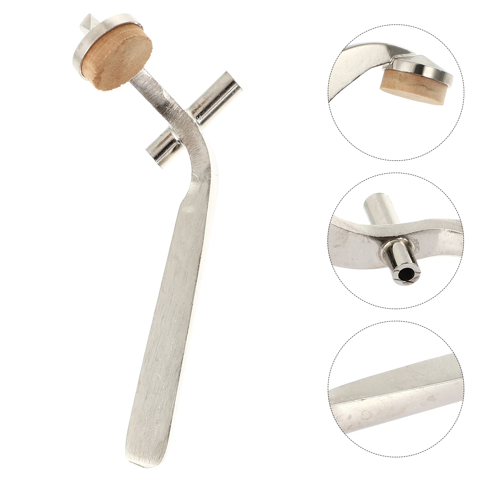 

1Set Durable Trombone Water Key Cork Pads Drain Valves Accessory for Trombone (Silver)
