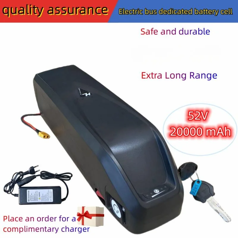 

Lithium Battery 52V 20000mAh For Rechargeable Electric Bike 1500W Polly DP-9 Samsung 20 25 30 35 40 50 60ah Scooter