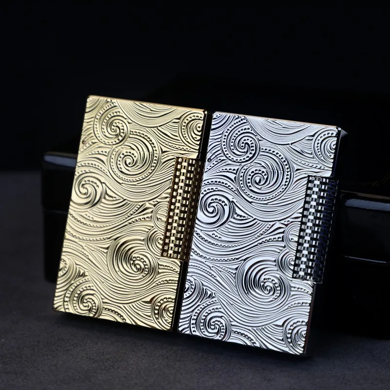 Фото Газовая зажигалка Calories Genuine Langsheng Lighter Gas Machine Dou Zhuan Xing Shi Shi Roll Flower, персонализированный подарок №1