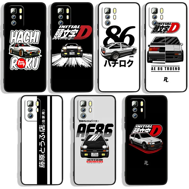 

Lnitial D AE 86 Phone Case For Xiaomi Redmi Note 4X 5 5A(32GB) 6 7 8T 8 9 9T 9Pro Max 9S Pro Black Funda Cover Soft Silicone