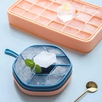 hexagonal homemade ice storage box soft and thin bottom food grade silicone material non toxic and harmless easy clean