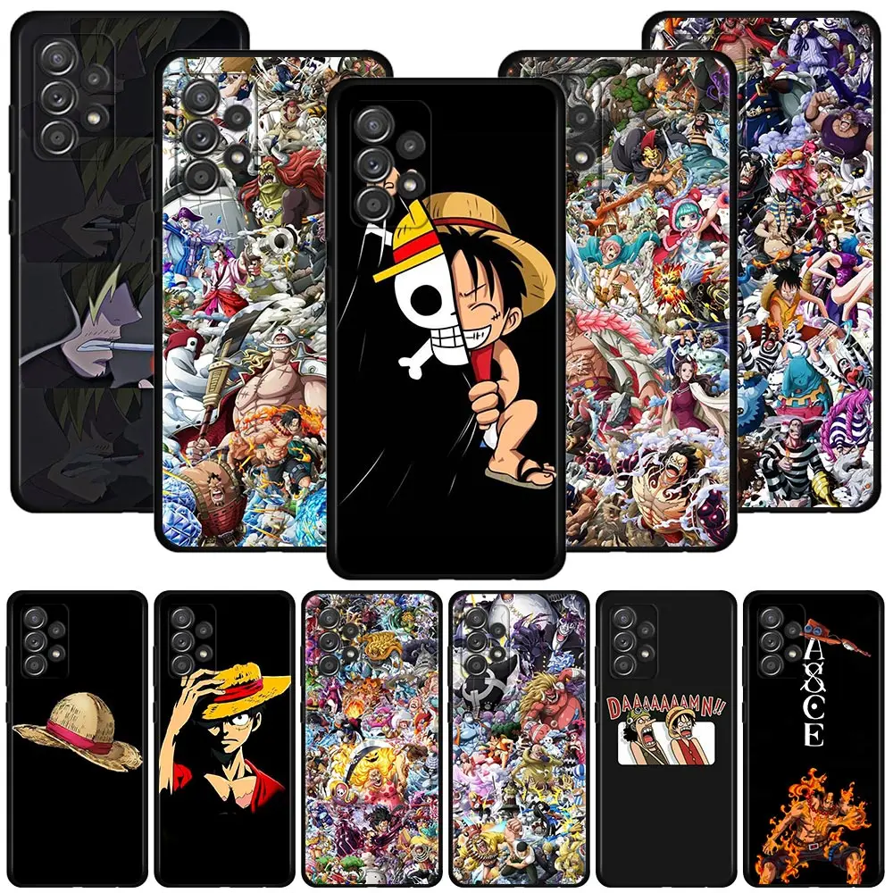 

Phone Case For Samsung Galaxy A12 A52 A51 A32 A21s A71 A31 A02s A72 A41 A22 A52s A53 A73 A23 Capa Anime One Piece Portgas D. Ace