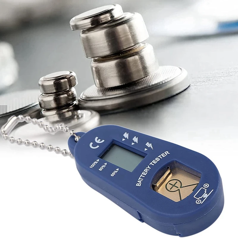 2X тестер батареи кнопок карманный портативный и легкий брелка для проверки