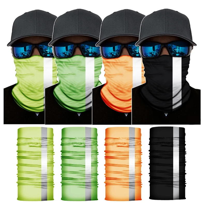 

Светоотражающая полоса, Яркий многофункциональный бесшовный головной платок для улицы, мотоцикла, шеи, шарф для лица, шарф, шарф, гетра