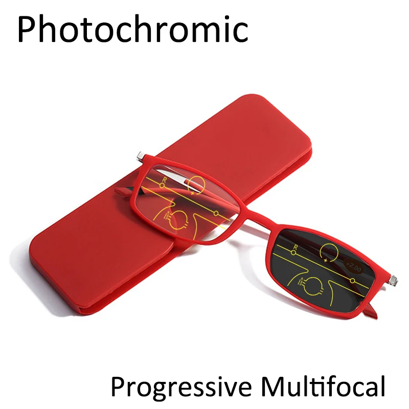 Ультратонкие портативные технические очки для чтения унисекс многофокальные TR90