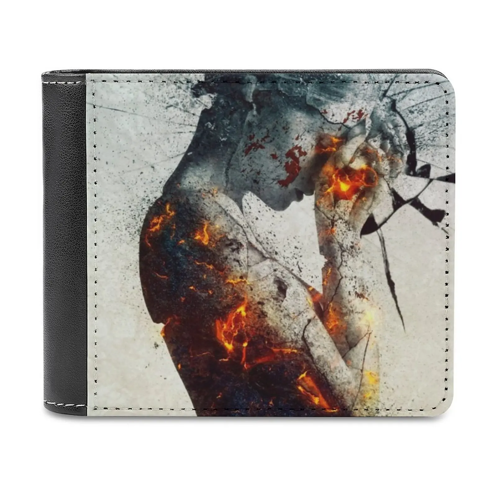 

Deliberation Business Men Wallets Small Money Purses New Design Dollar Price Top Wallet Surreal Drama Statue Shattering Anxiety