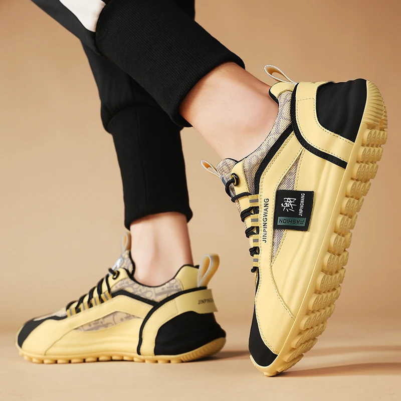 Golf Shoes Spring/Summer Mesh Breathable Golf Training Shoes Outdoor Grass Comfortable Men's Walking and Running Shoes