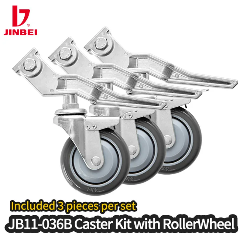 

JINBEI JB11-036B 3pcs Swivel Caster Wheel 25x25mm Photography Light Stand Tripod Accessories Portable Photo Studio Equipment