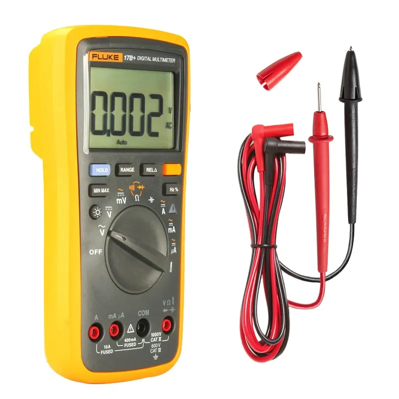 Цифровой мультиметр Fluke 17B Plus профессиональный измеритель напряжения и частоты