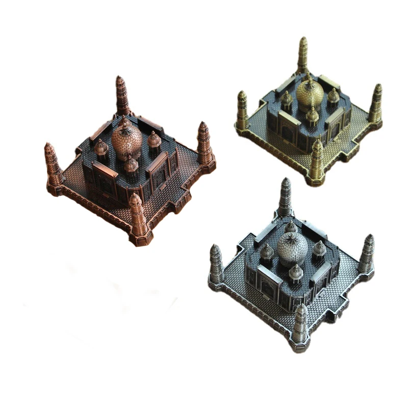 

Taj Mahal Model Metal Crafts Home Decor Ornaments Figurines for Interior Home Decoration Accessories Holiday Art Gifts