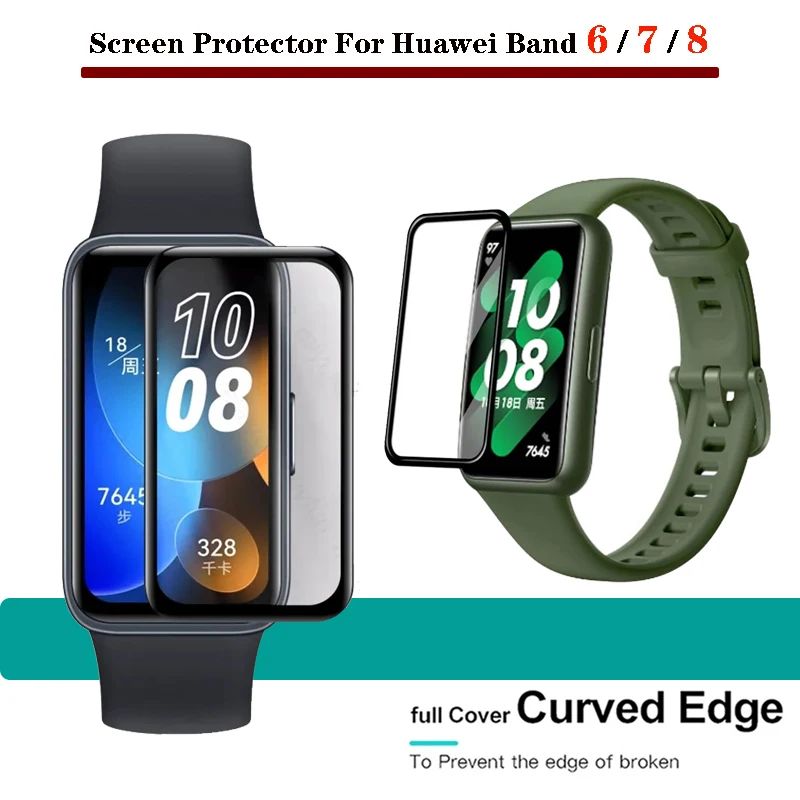 

3/5 шт. 3D ПММА защита экрана полное покрытие для Huawei Band 8 / 7