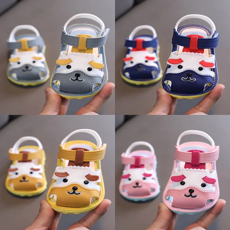 

2022 New Summer 1-2-3 Year Old Baby Toddler Sandals Soft Non-Slip Beach Sandals Baby Breathable Children Sandals