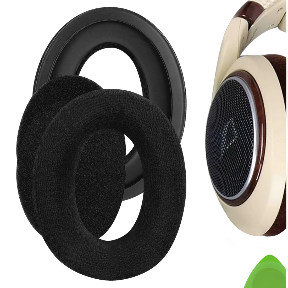 

Geekria Comfort Velour Replacement Ear Pads for Sennheiser HD515, HD518, HD555, HD595, HD560s Headphones