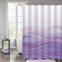 ombre textured fabric shower curtain green and purple gradient waterproof fabric bath curtains bathroom decor with hooks screens