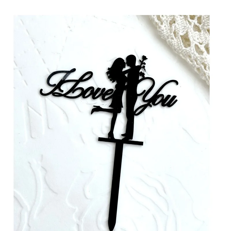 Акриловый топпер для свадебного торта Mr & Mrs