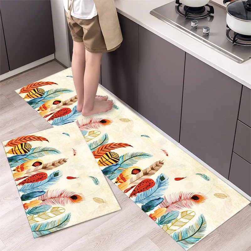 

Kitchen Mat Antislip Bath Mat Soft Bedroom Floor Mat Living Room Carpet Doormat Kitchen Rug