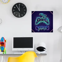game controller english slogan wallpaper bedroom room decoration wall sticker self adhesive wholesale wall sticker