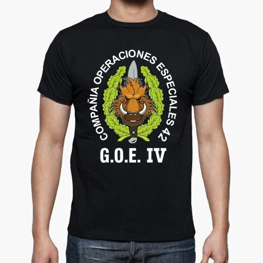 

Spanish Legion GOE IV COE 42 Mod.1 Special Operations Emblem T-Shirt. Summer Cotton O-neck Men's Short Sleeve T-Shirt New S-3XL