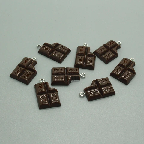 Шармы для украшений GEOMEE имитация еды шоколад 10 шт