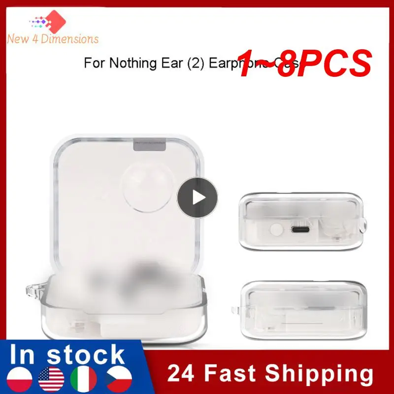 

1~8PCS Transparent Protective Case ForNothing Ear 1TWS Earphone Accessories Charging Box Cover For Nothing Ear (1) Silicone