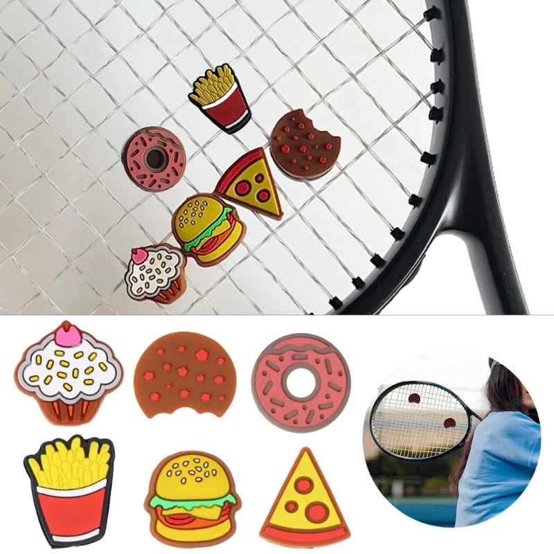 

5 Pieces Tennis Racket Vibration Tennis Dampeners Racket Shock-Absorbing Soft Silicone Racket Dampener for Racquetball 69HD