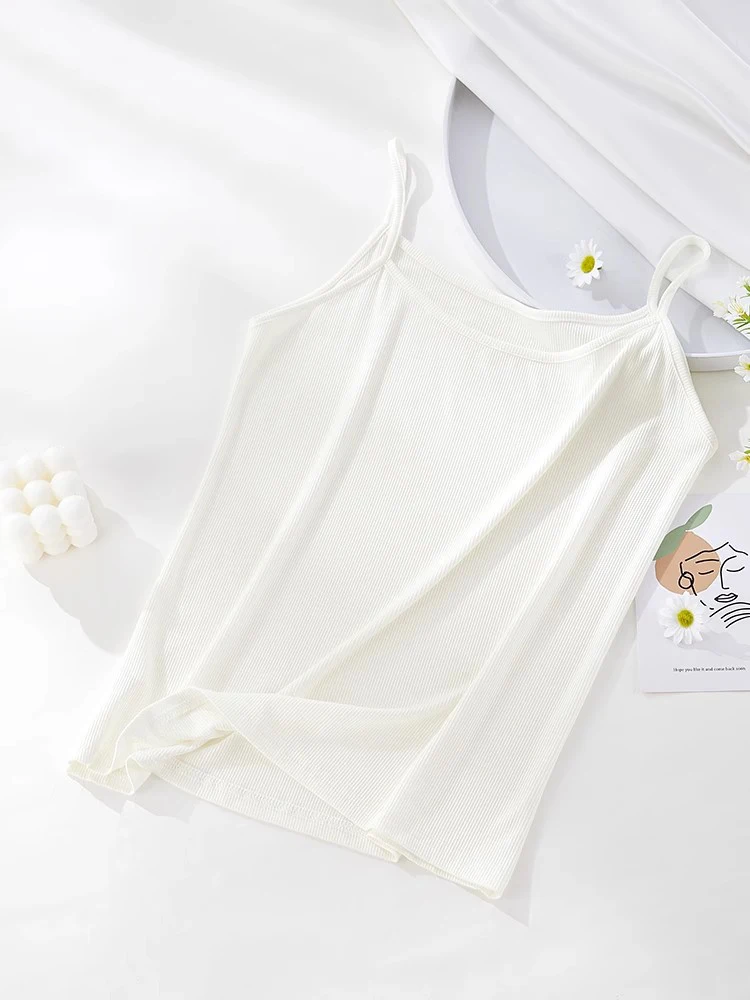 Женский сексуальный топ без рукавов майка из ледяного шелка бюстгальтер пуш-ап