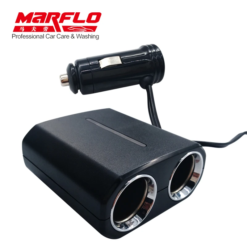 

MARFLO 4 Way Car Cigarette Lighter Socket 12V 24V DC Car Socket Safety Design Simple Style