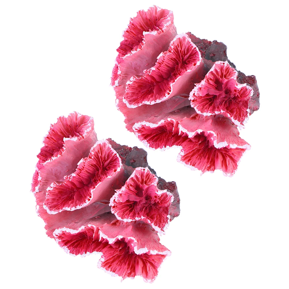 

Aquarium Coral Tank Ornament Landscape Decor Resin Mushroom Mountain Decoration Simulation Adornment Adorn Underwater Decorative