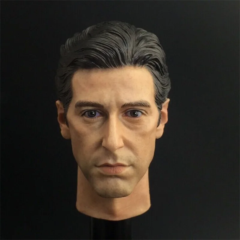 

For Sale 1/6th Godfather Al Pacino Young Version Male Head Sculpture Carving For 12inch Action Figure Collect