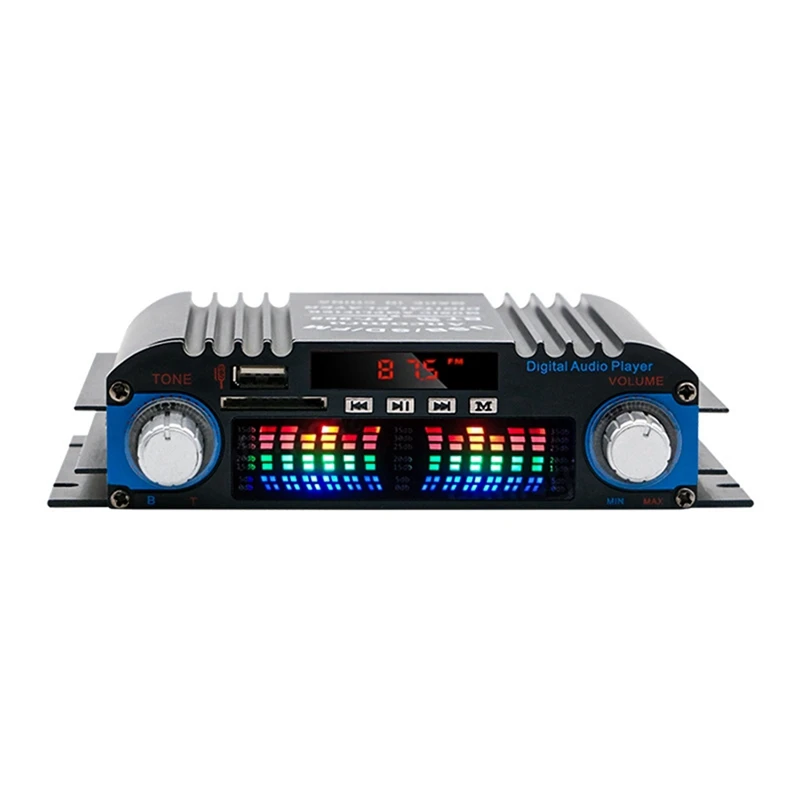 

4-Channel 60W High Power Car Bluetooth Audio Amplifier Hifi Stereo Mini Audio Receiver Fit For Car Audio Modification Home