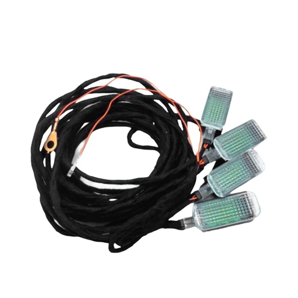 

Car LED Internal Footwell Lights and Cables for-Golf Jetta MK5 MK6 Passat B6 B7 Tiguan Octavia Leon 3AD 947 409
