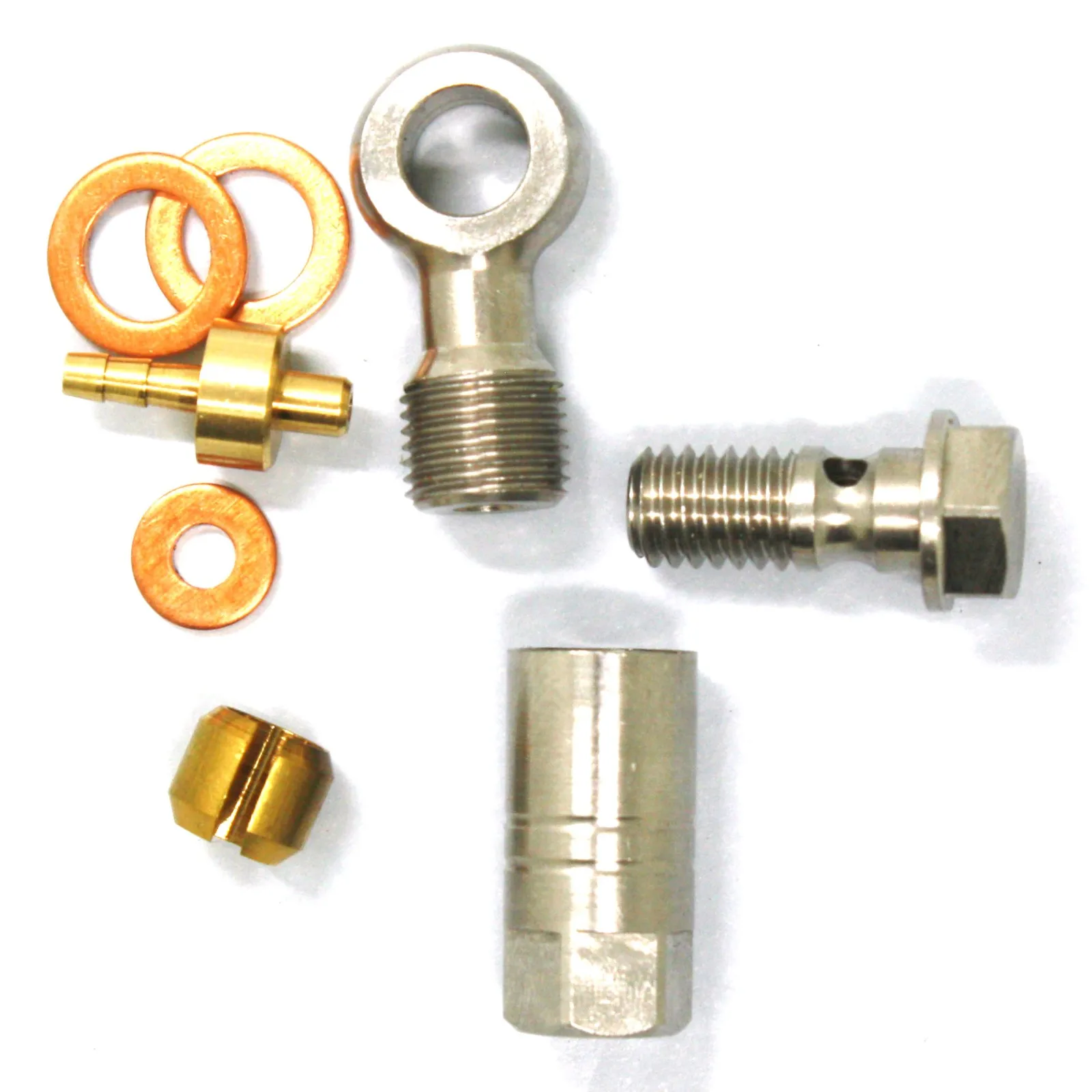 

Banjo Connector Kit Hose Connector Bicycle Bike Hydraulic Disc Brake Cable End Hose Metal Silver Wear Resistant