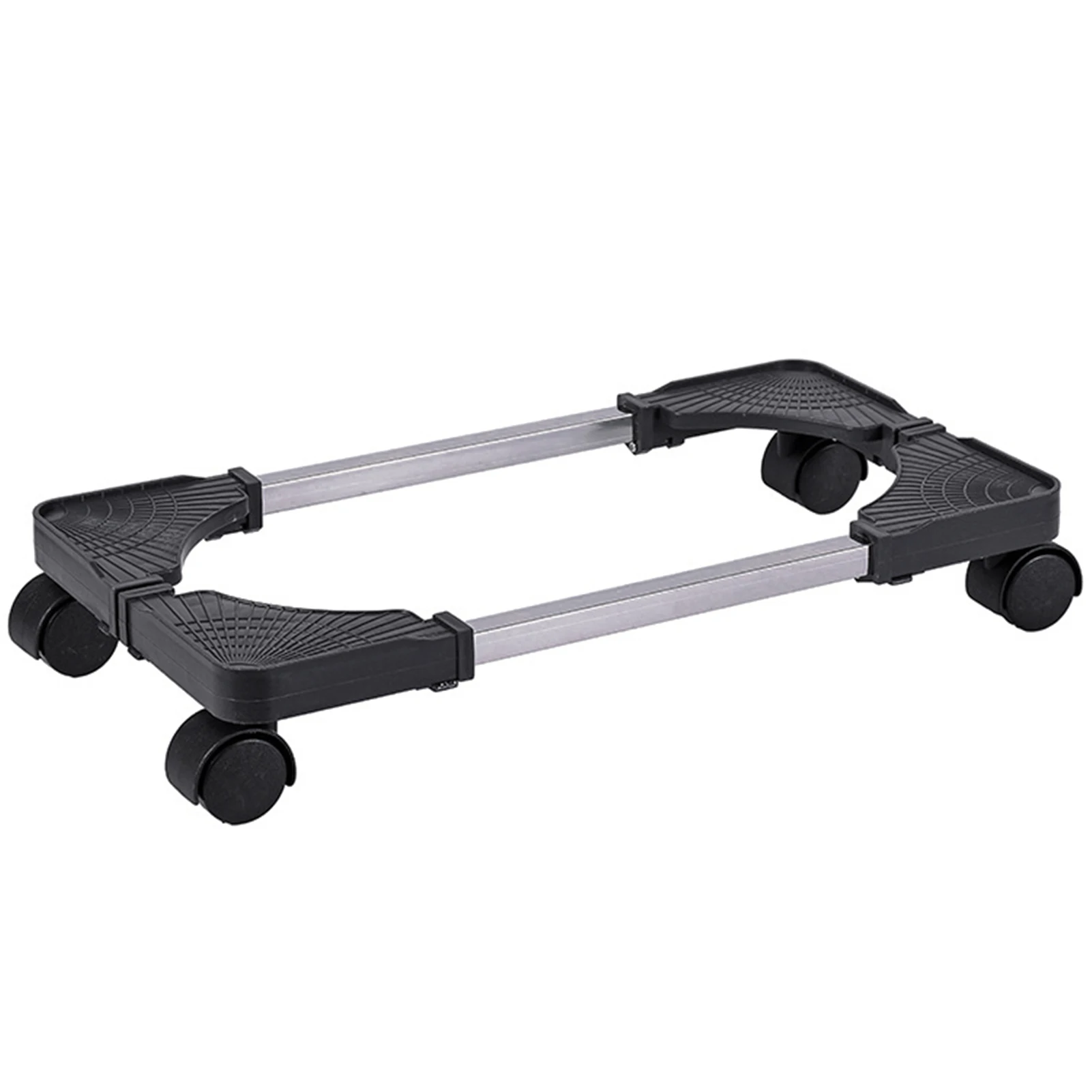 

Practical Universal Under Desk Mobile CPU Stand Heavy Duty Home Office Adjustable With Wheels Easy Install Stainless Steel