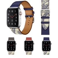 23 colors high quality leather strap for iwatch 40mm 44mm sports strap apple watch 42mm 38mm series 7 6 5 4 3 se leather strap