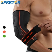 1pcs elbow brace support with strapcompression sleeve arm support adjustable for runningworkouttennistendonitisarthritis